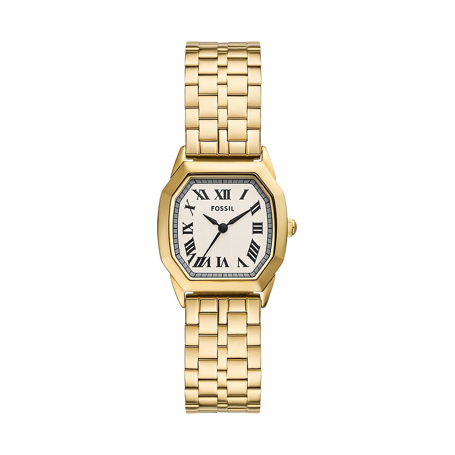 Fossil Damenuhr HARLOW ES5361, Damen, Edelstahl, Armband: Edelstahl, Quarz, analog