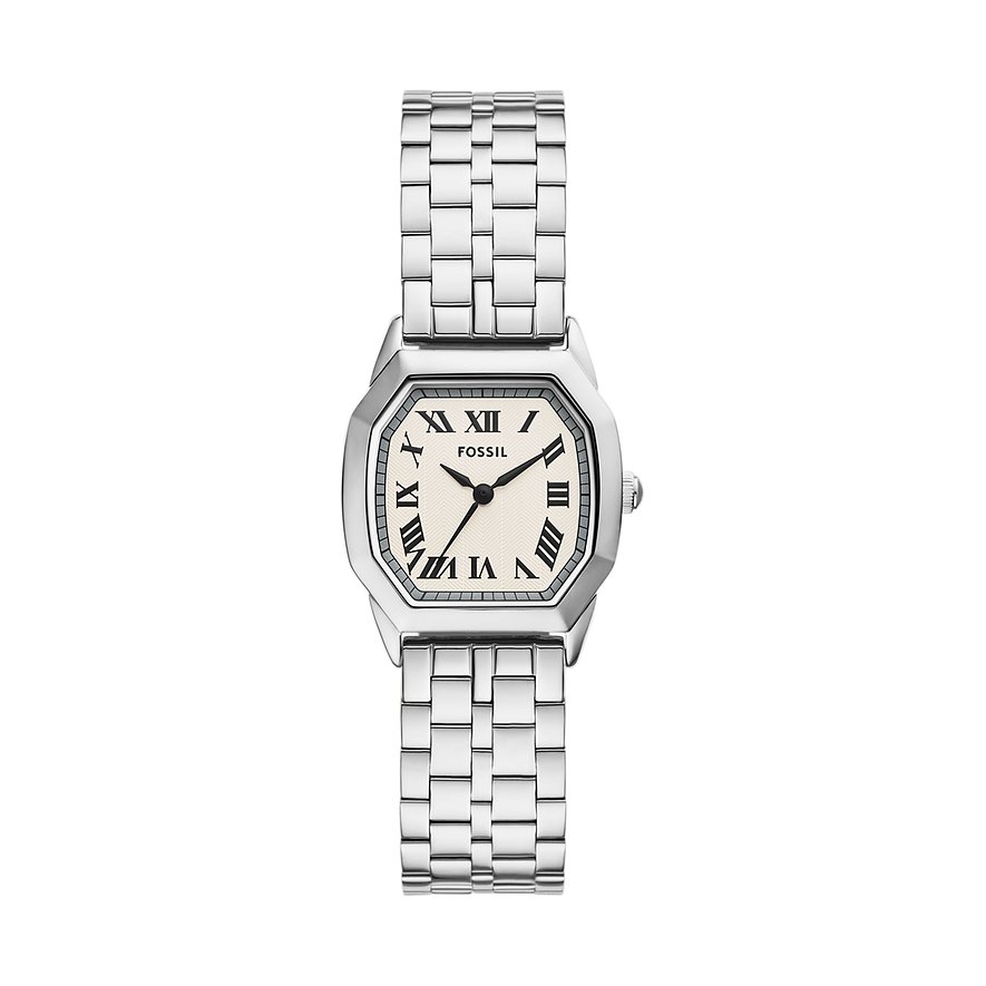 Fossil Damenuhr HARLOW ES5363, Damen, Edelstahl, Armband: Edelstahl, Quarz, analog