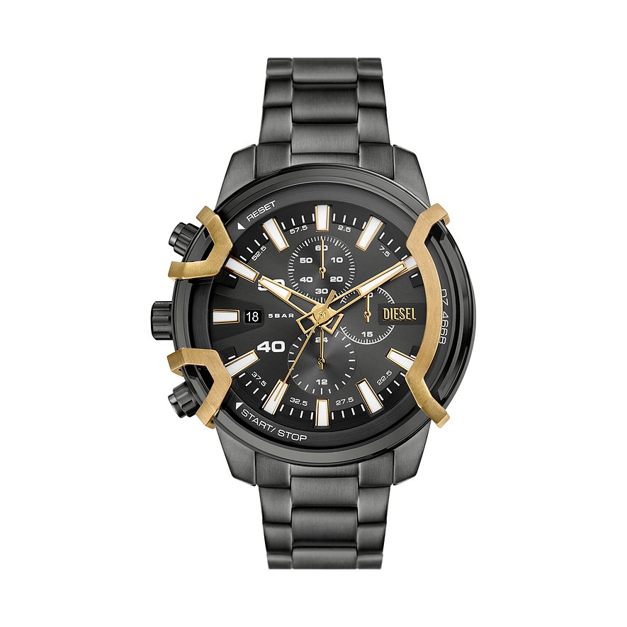 Diesel Chronograph GRIFFED DZ4668, Herren, Edelstahl, Armband: Edelstahl, Quarz, analog