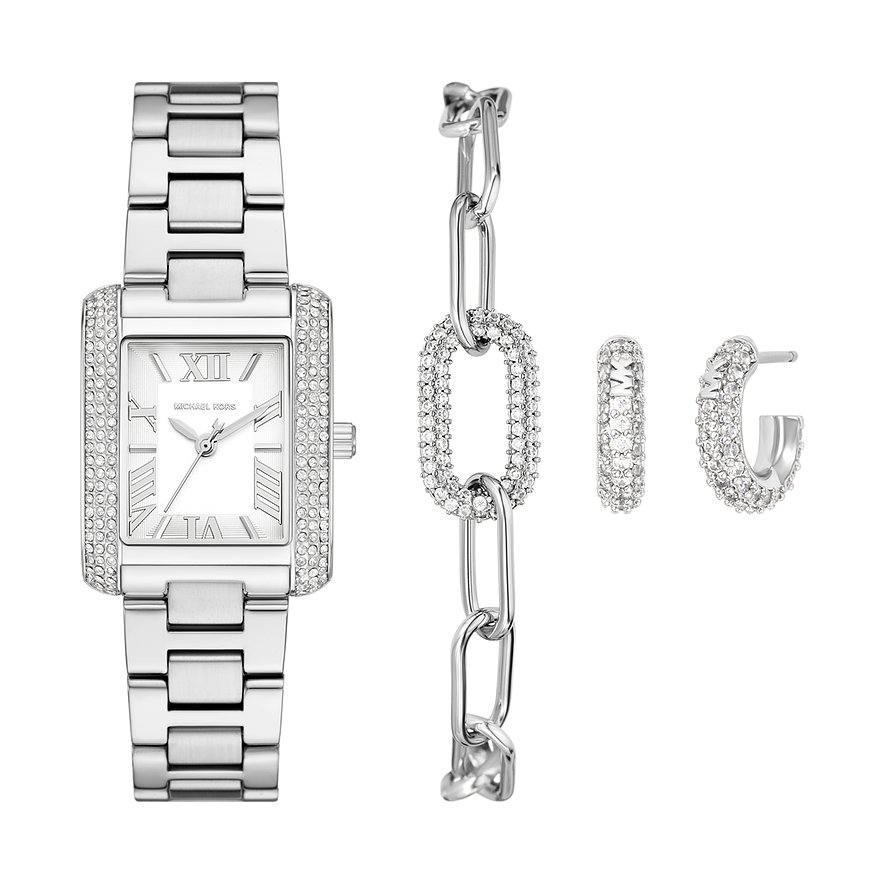Michael Kors Uhren-Set EMERY MK4839SET, Damen, Edelstahl, Armband: Edelstahl, Quarz, analog