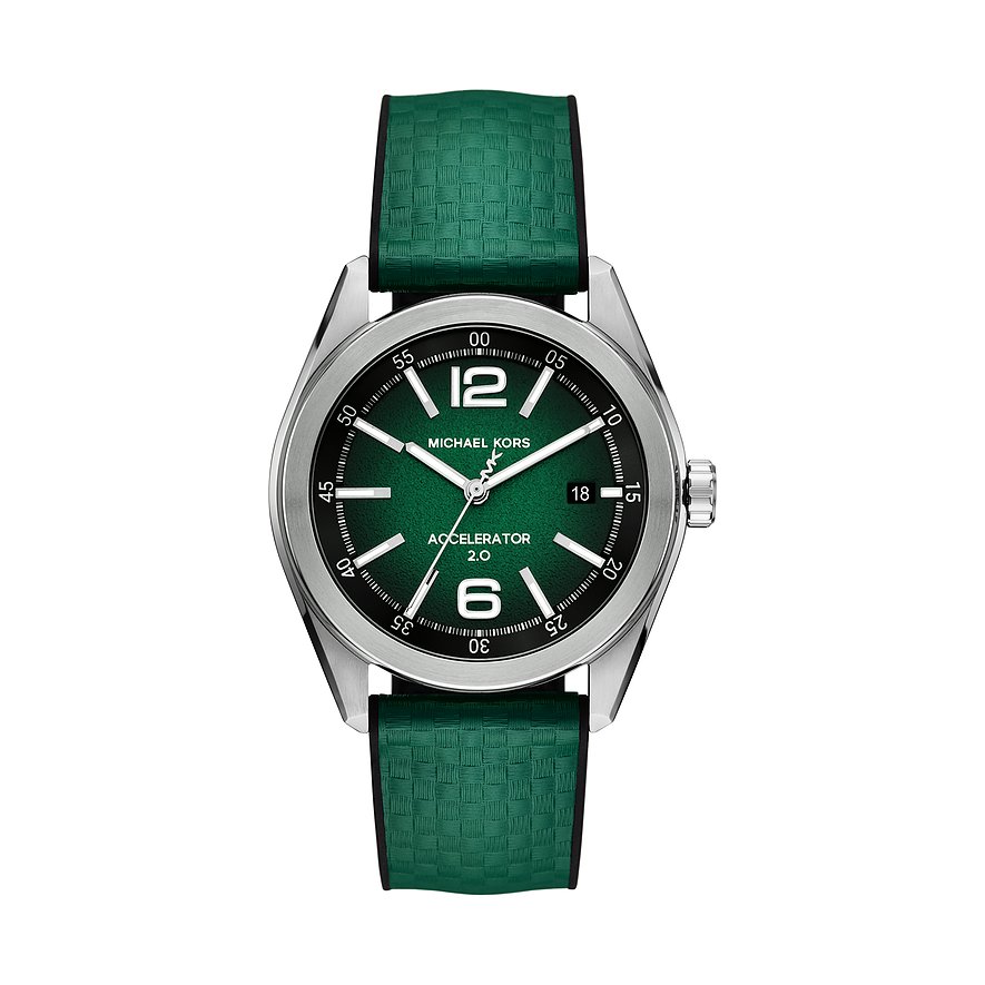 Michael Kors Herrenuhr ACCELERATOR 2.0 MK9173, Herren, Edelstahl, Armband: Perlon, Nylon, Quarz, analog