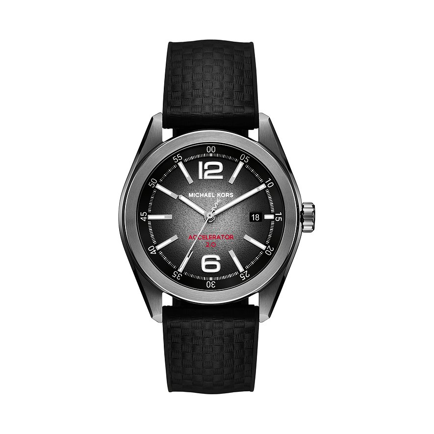 Michael Kors Herrenuhr ACCELERATOR 2.0 MK9175, Herren, Edelstahl, Armband: Perlon, Nylon, Quarz, analog