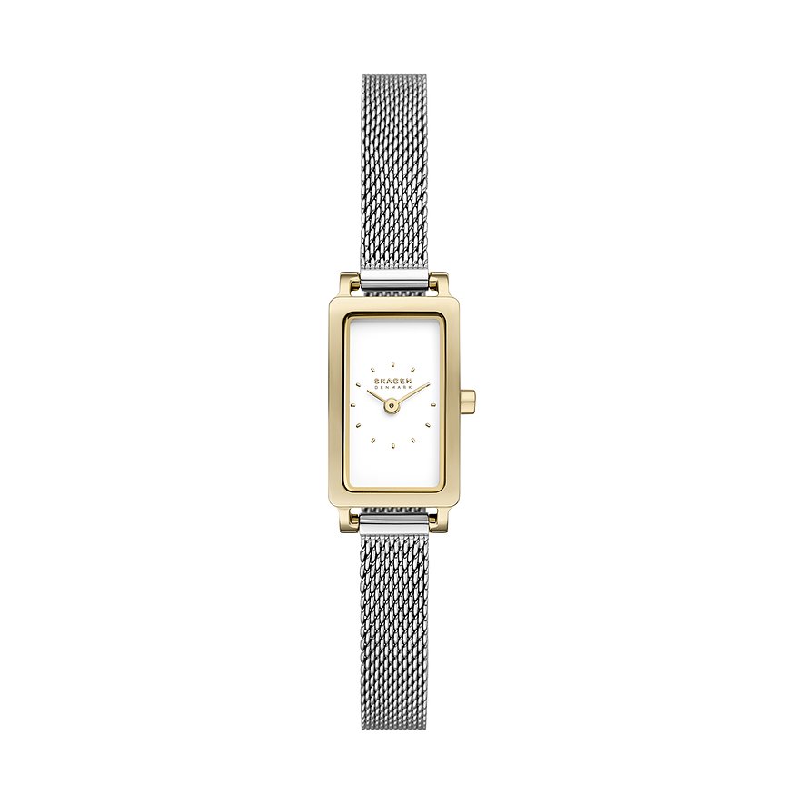 Skagen Damenuhr HAGEN MICRO SKW3147, Damen, Edelstahl, Armband: Edelstahl, Quarz, analog