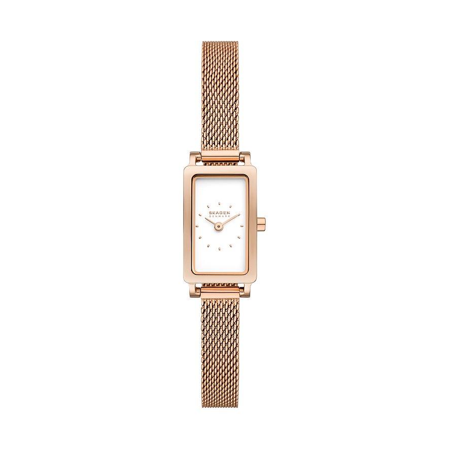 Skagen Damenuhr HAGEN MICRO SKW3148, Damen, Edelstahl, Armband: Edelstahl, Quarz, analog