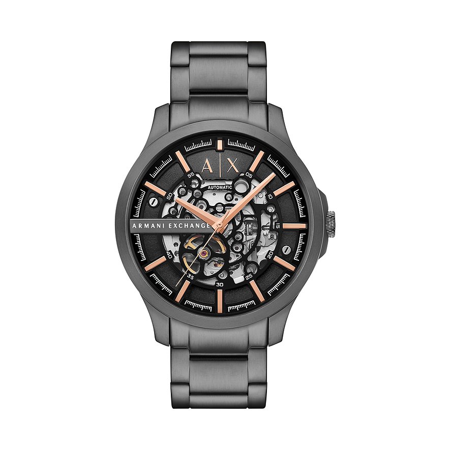 Armani Exchange Herrenuhr AX2458, Herren, Edelstahl, Armband: Edelstahl, Automatik, analog