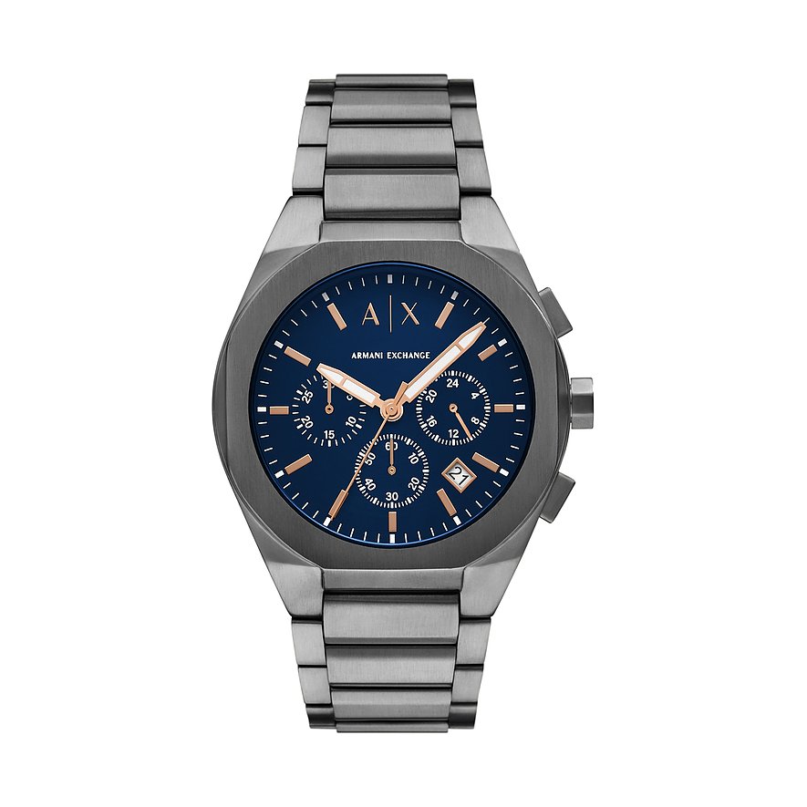 Armani Exchange Chronograph AX4182, Herren, Edelstahl, Armband: Edelstahl, Quarz, analog