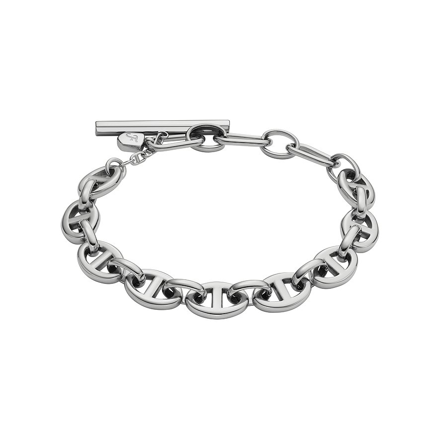 Fossil Armband HERITAGE, Damen, Edelstahl, silber