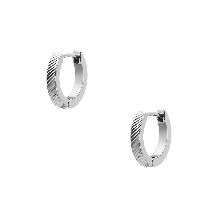 Fossil Creolen HARLOW, Damen, Edelstahl, silber