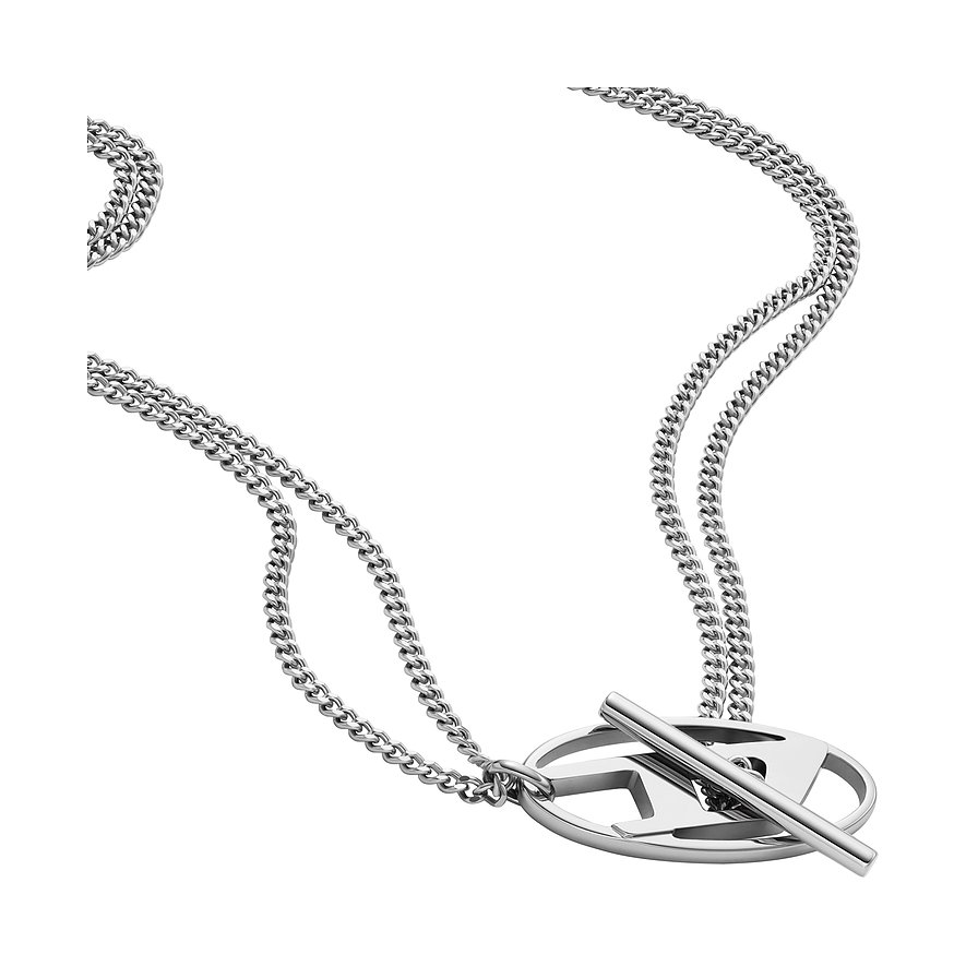 Diesel Kette CHAIN NECKLACE, Herren, Edelstahl, silber