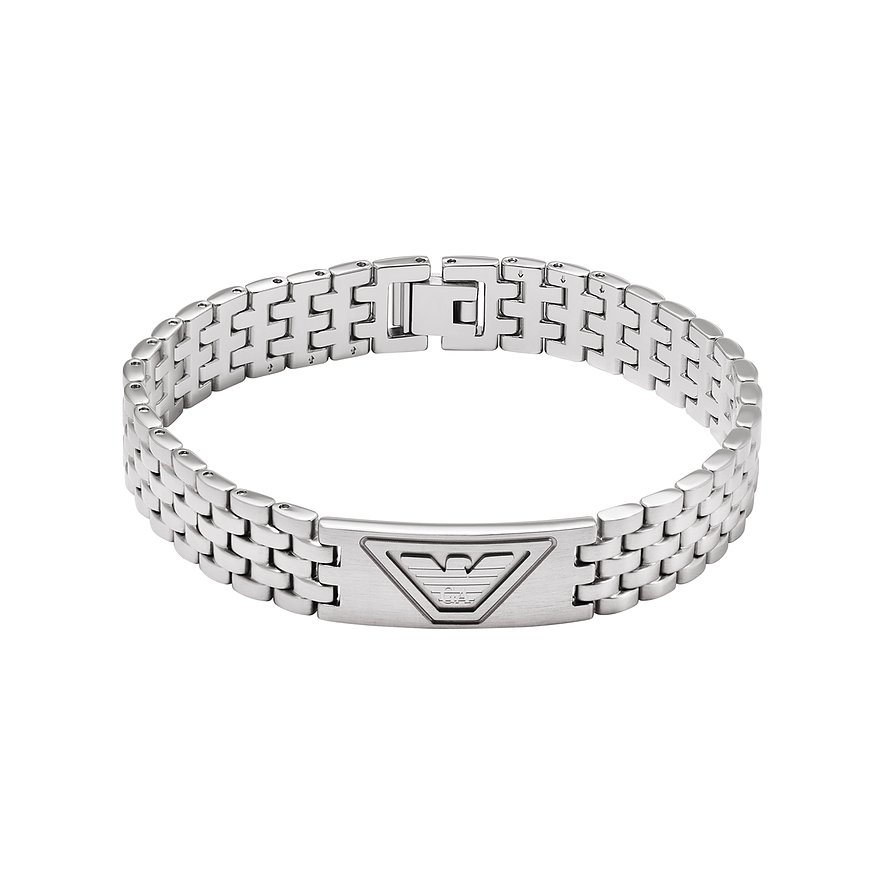 Emporio Armani Armband, Herren, Edelstahl, silber