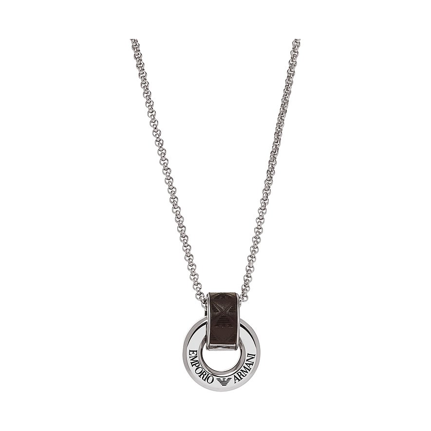 Emporio Armani Kette, Herren, Edelstahl, silber