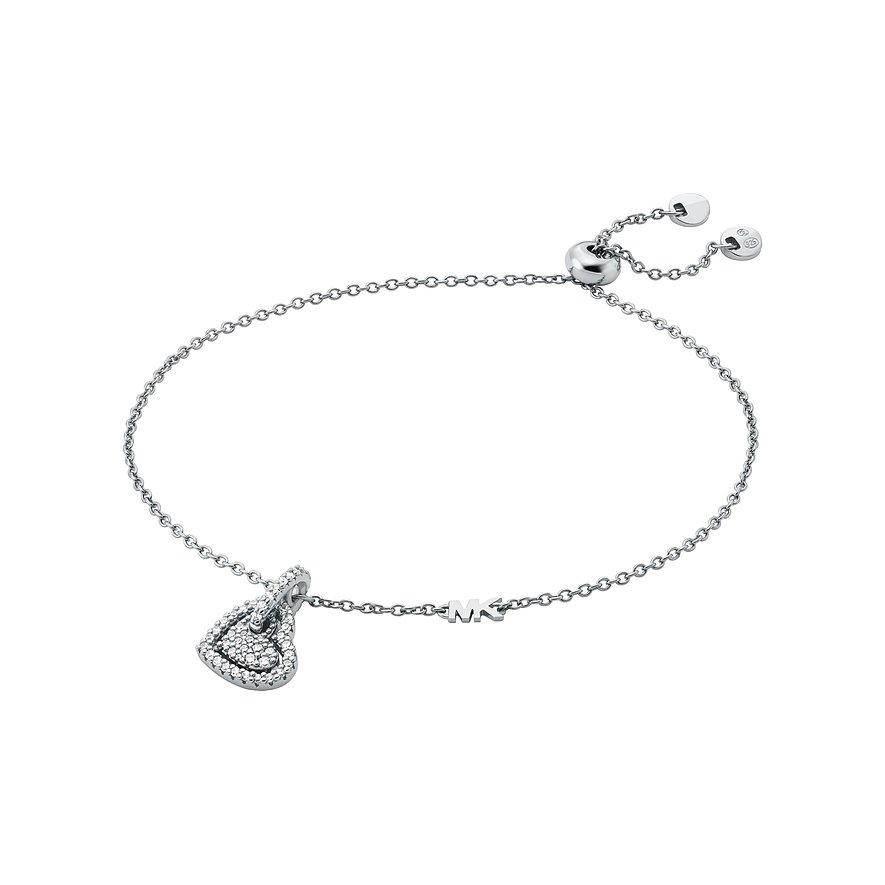 Michael Kors Armband KORS LOVE, Zirkonia, Damen, 925er Silber, silber