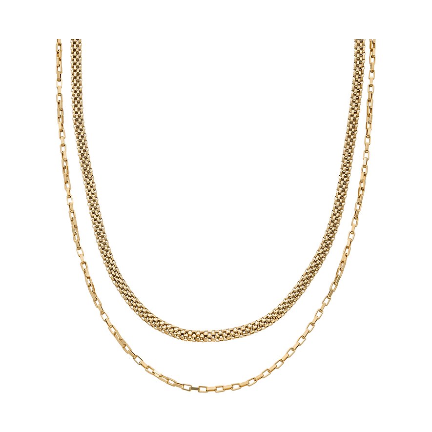 Skagen Kette MERETE, Damen, Edelstahl, gold