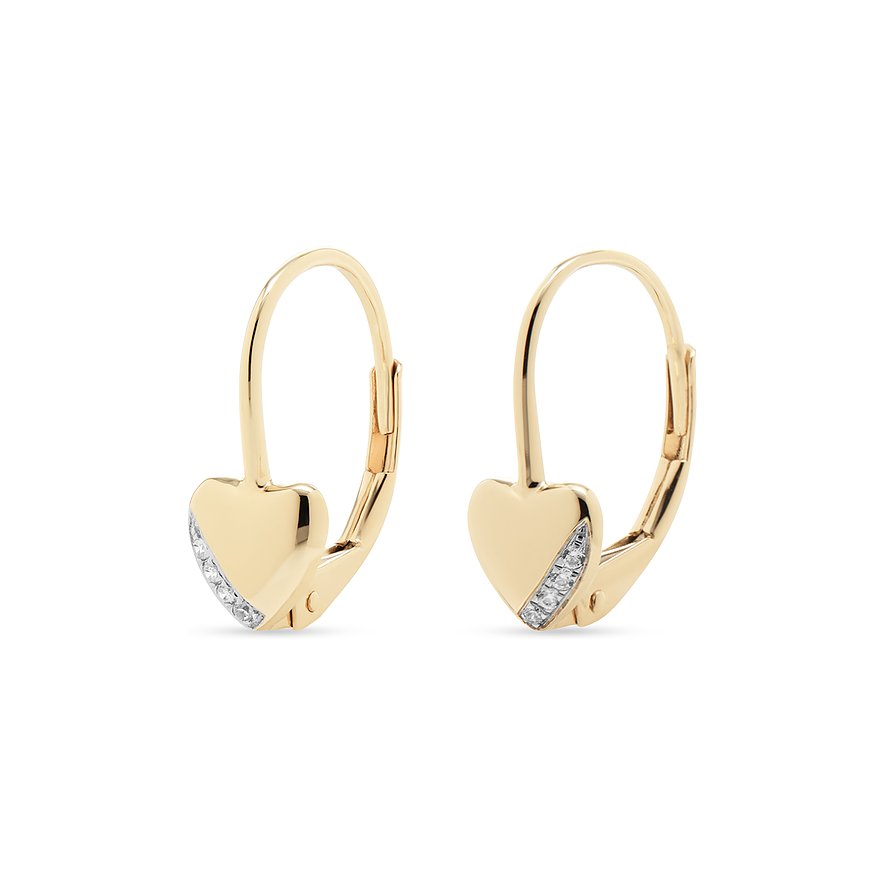 Valeria Ohrhänger Zirkon, Damen, 375er Gelbgold, gelbgold