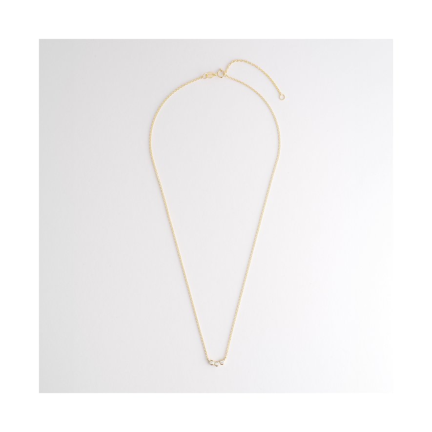 FAVS Halskette aus 925er Silber mit drei Zirkonia.