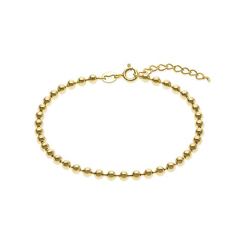 FAVS armband van 925 zilver met balletjes.