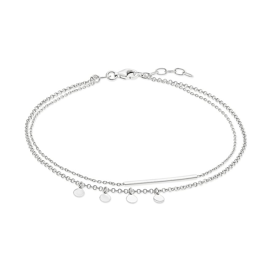 FAVS Fußkette, Damen, 925er Silber, silber