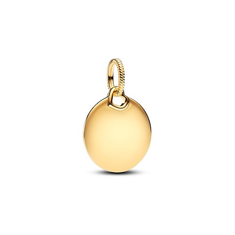 Pandora Anhänger aus Metall, goldfarben, mit Herz-Element.