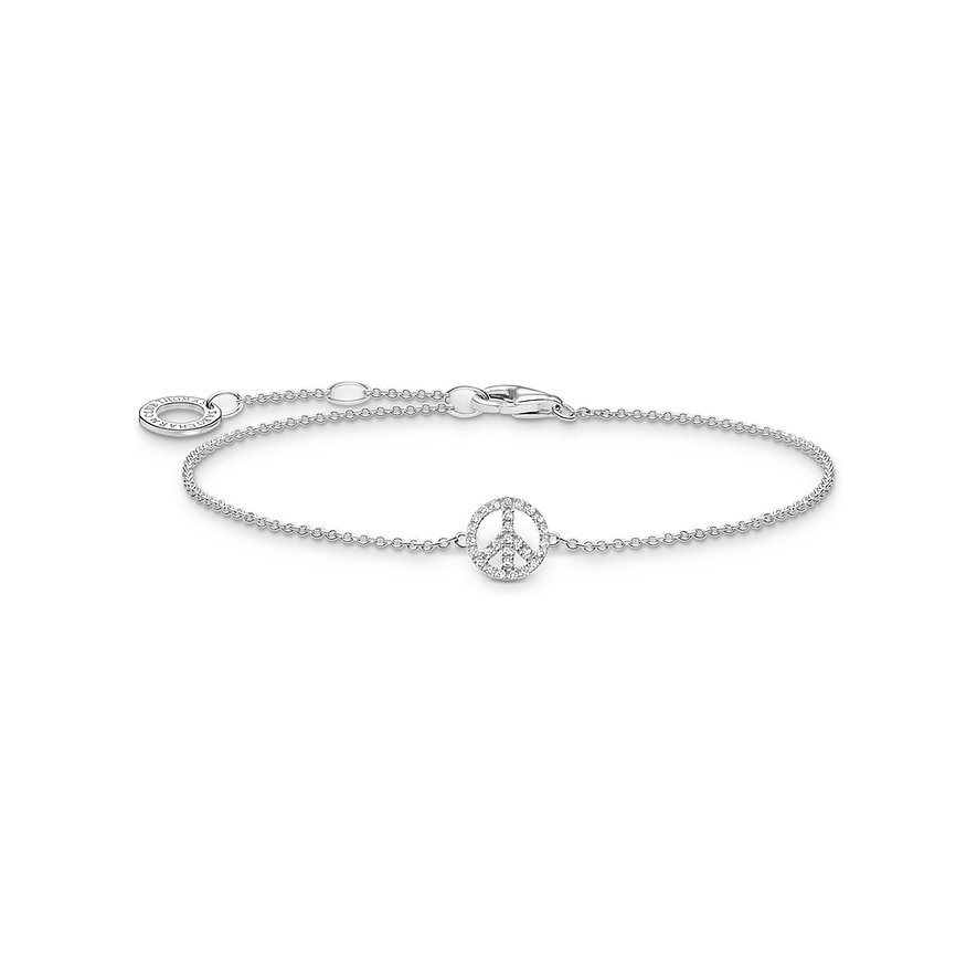 2. Chance - Thomas Sabo Armband A2083-051-14-L19V, Zirkonia, Damen, 925er Silber, silber