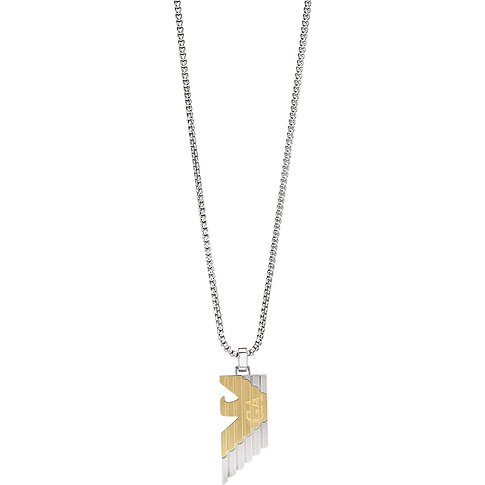 Emporio Armani Halsschmuck aus Edelstahl mit Anhänger.