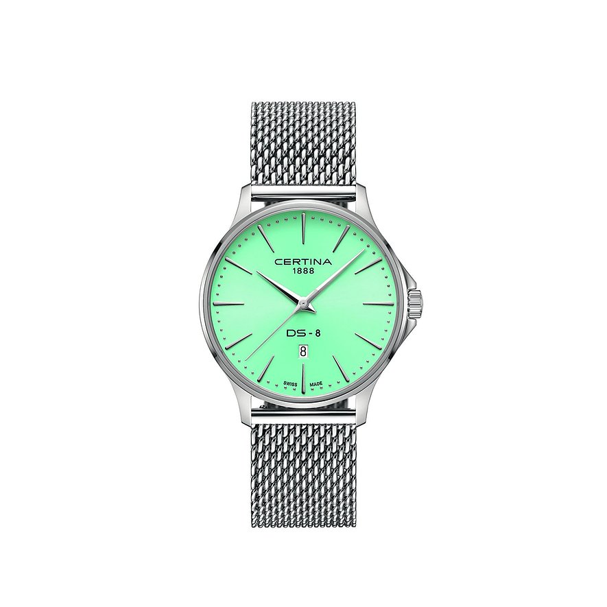 Certina Herrenuhr DS-8 Gent C0454101135100, Herren, Edelstahl, Armband: Edelstahl, Quarz, analog