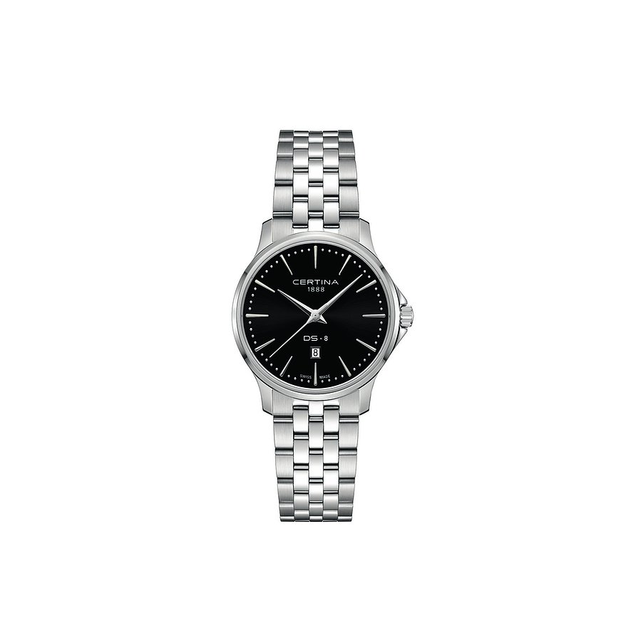 Certina Damenuhr DS-8 Lady C0450101105100, Damen, Edelstahl, Armband: Edelstahl, Quarz, analog