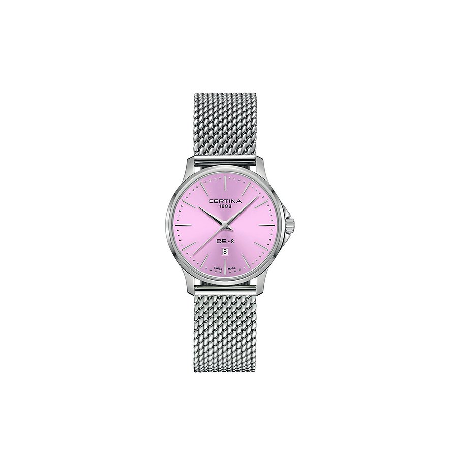 Certina Damenuhr DS-8 Lady C0450101133100, Damen, Edelstahl, Armband: Edelstahl, Quarz, analog