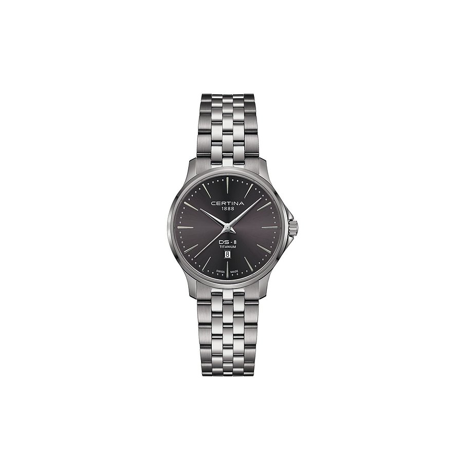 Certina Damenuhr DS-8 Lady C0450104408100, Damen, Titan, Armband: Titan, Quarz, analog