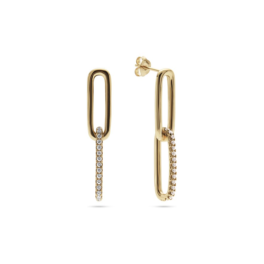 CHRIST Ohrstecker aus 925er recyceltem Silber mit Zirkonia.