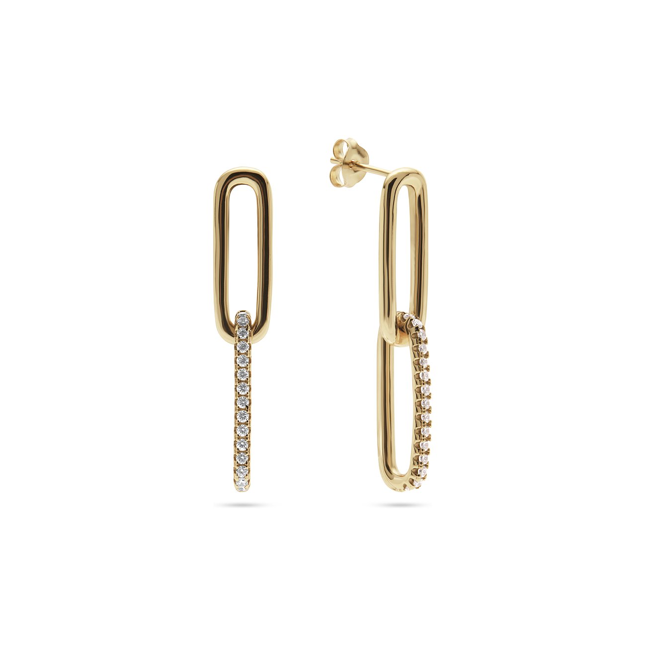 CHRIST Ohrstecker aus 925er recyceltem Silber mit Zirkonia.