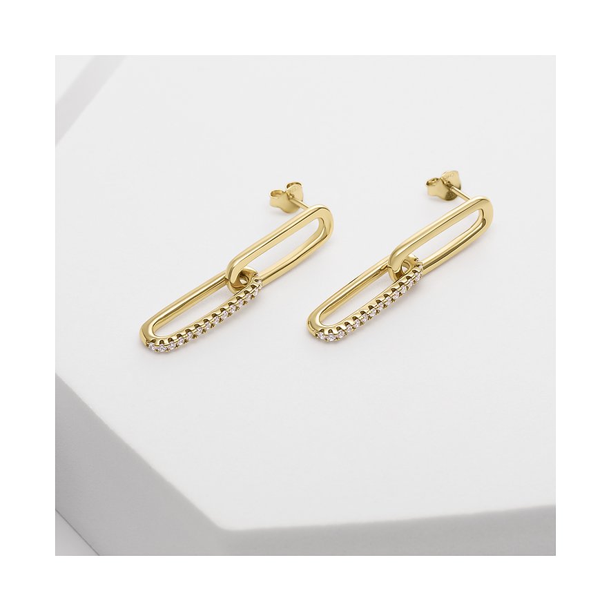 CHRIST Ohrhänger aus 925 Silber, recycelt, mit Zirkonia.