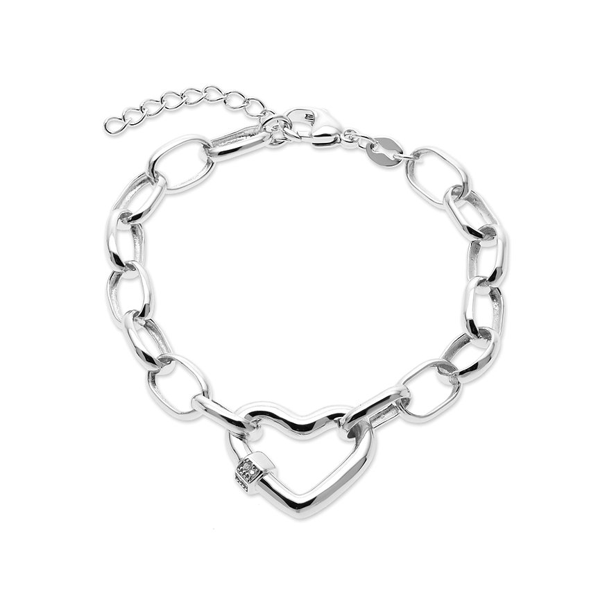 CHRIST Armband, Zirkon, Damen, 925er Silber, recycelt, gelbgold