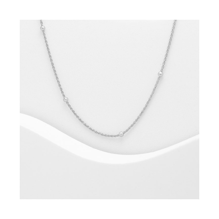 Collana CHRIST in argento riciclato 925 con perle.