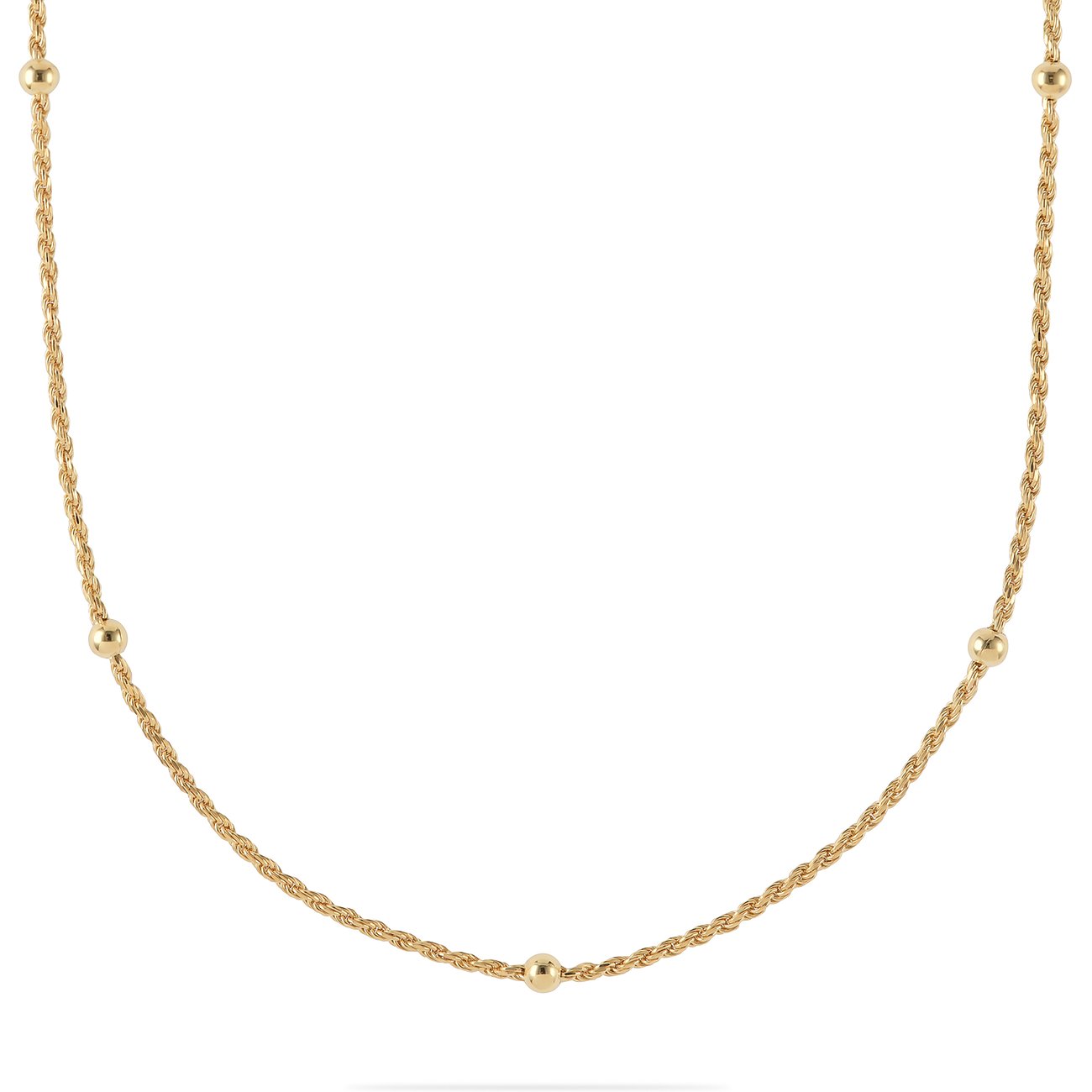 CHRIST Halsschmuck aus 925er recyceltem Silber mit Kugeln.