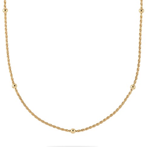 CHRIST halsketting van 925 gerecycled zilver met balletjes.