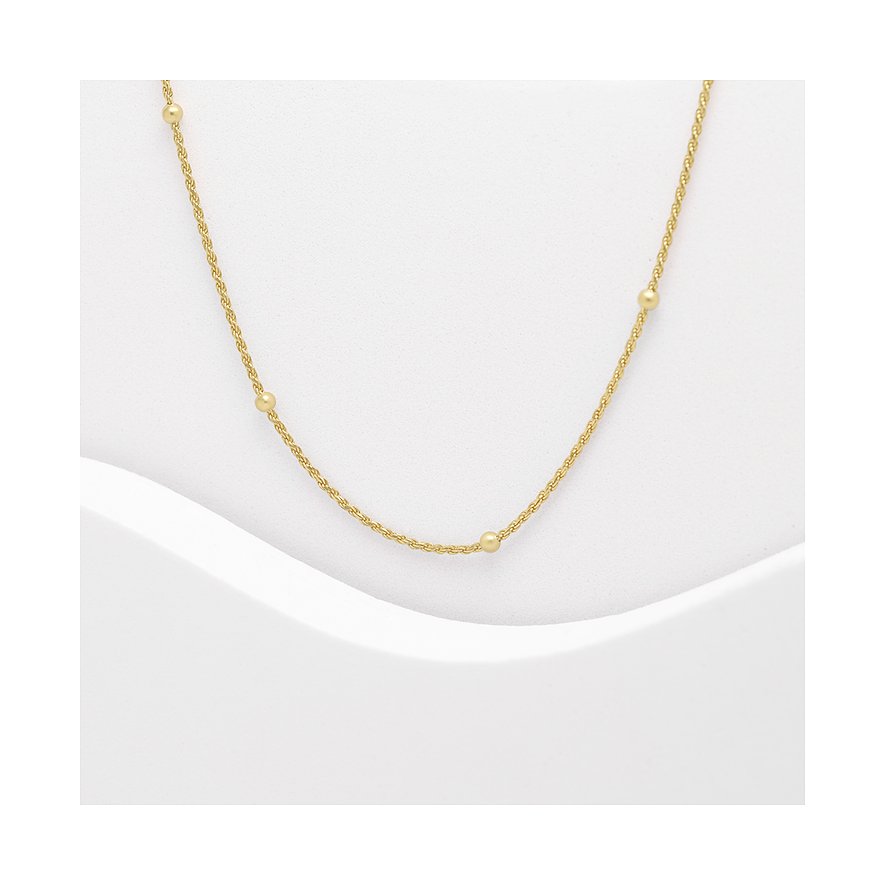 CHRIST Halsschmuck aus 925 recyceltem Silber mit Kugeln.