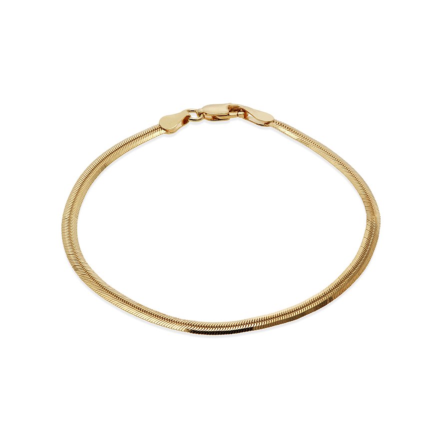CHRIST Armband, Damen, 925er Silber, recycelt, gold, Verschluss: Karabiner