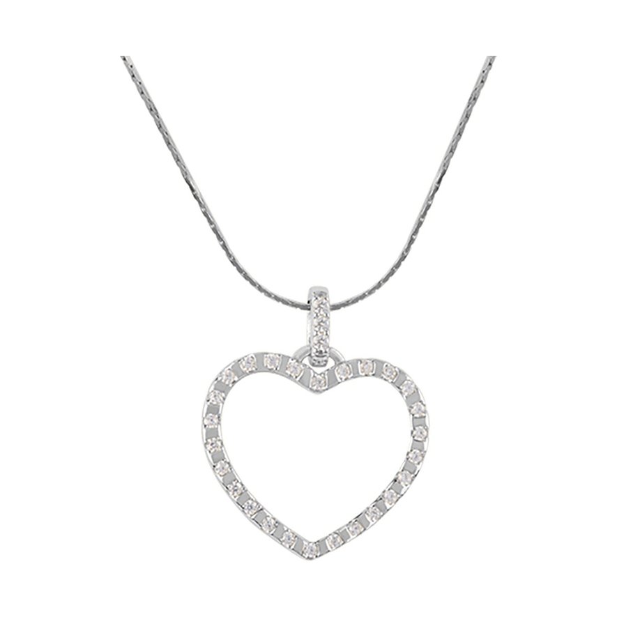 Jacques Lemans Kette, Topas, Damen, 925er Silber, silber
