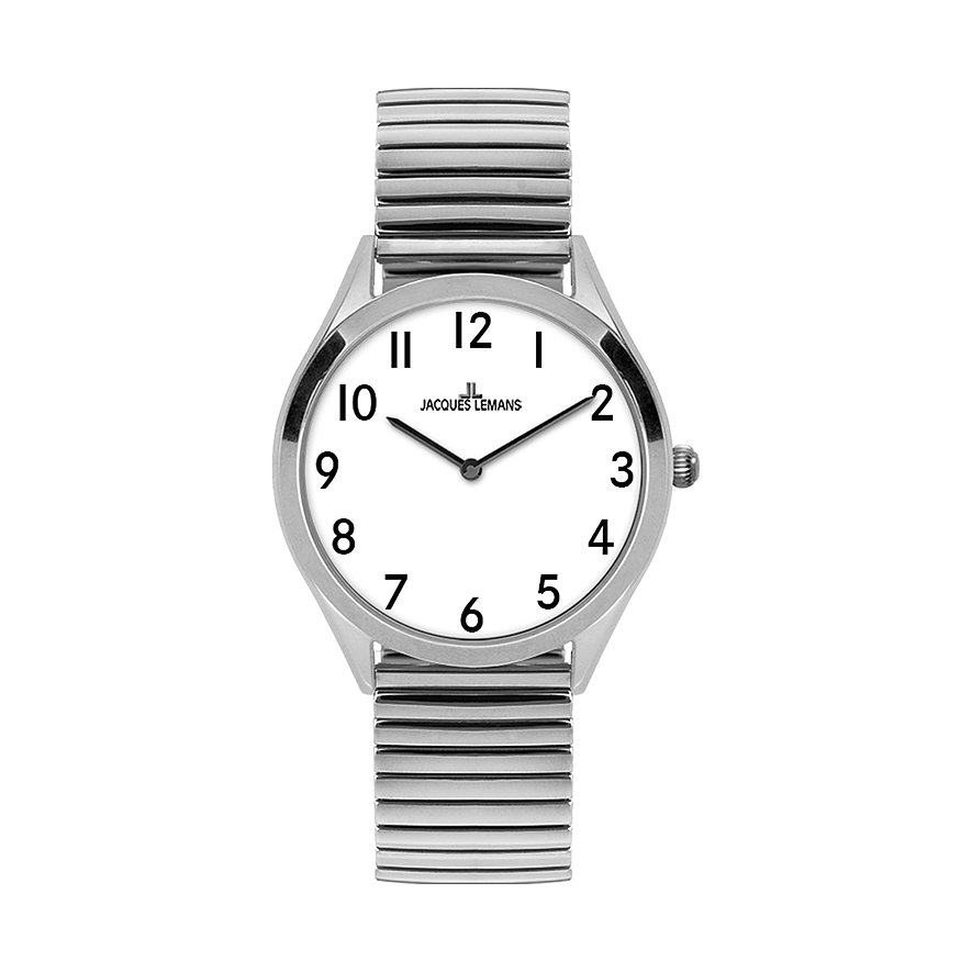 Jacques Lemans Damenuhr Vienna 1-2186C, Damen, Edelstahl, Armband: Edelstahl, Quarz, analog