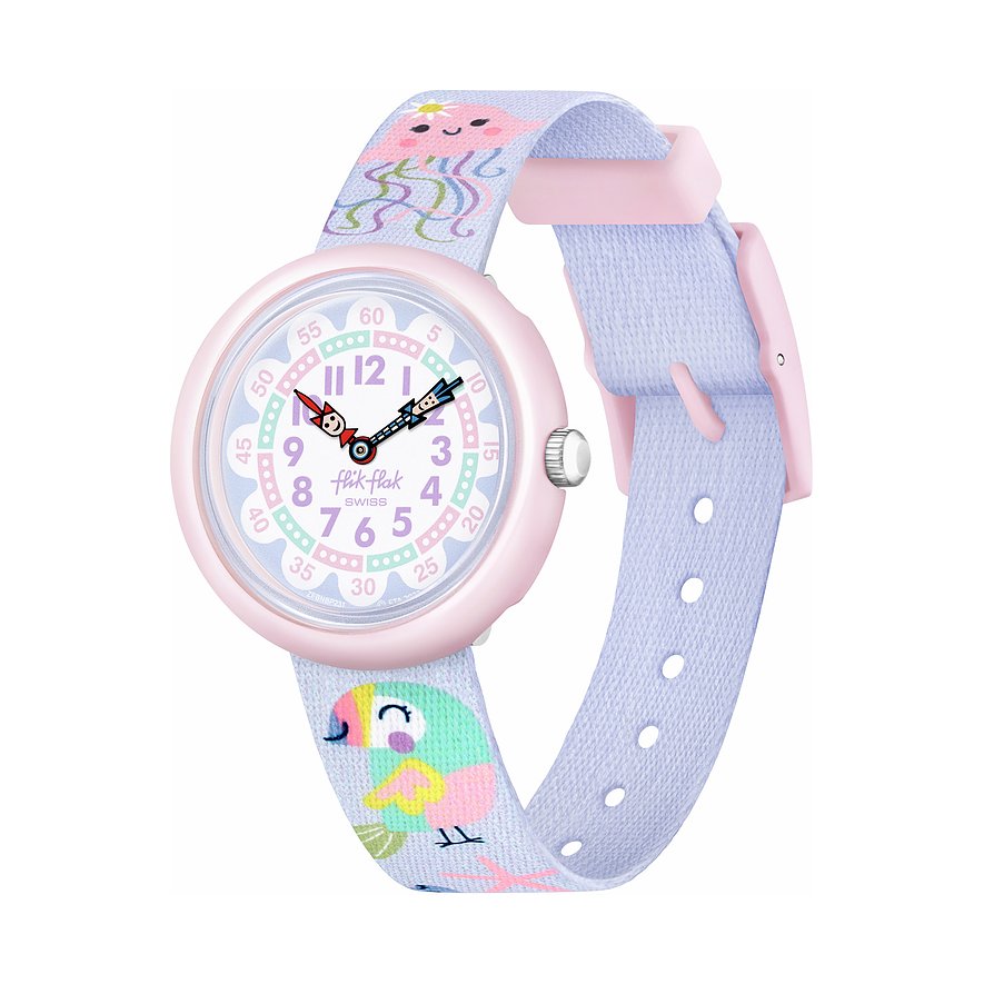 Flik Flak Kinderuhr FLIK FLAK X FABER-CASTELL FBNP231, Mädchen, Kunststoff, Armband: Kunststoff, Quarz, analog