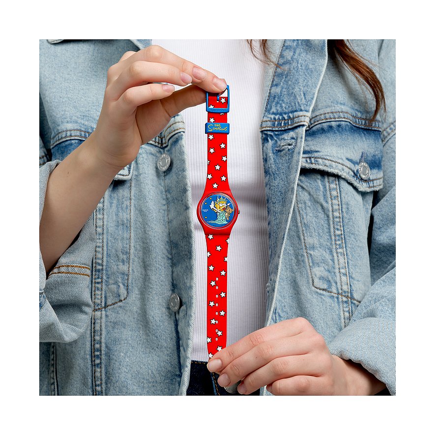 Swatch Unisexuhr THE SIMPSONS COLLECTION SO28Z120