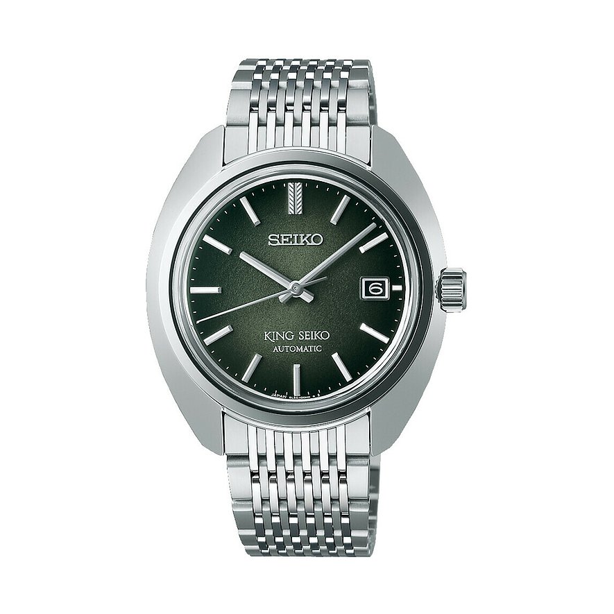 Seiko Herrenuhr King Seiko Automatik SJE113J1, Herren, Edelstahl, Armband: Metall, Automatik, analog