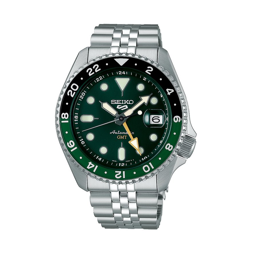 Seiko Herrenuhr Seiko 5 Sports SSK035K1, Herren, Edelstahl, Armband: Metall, Automatik, analog