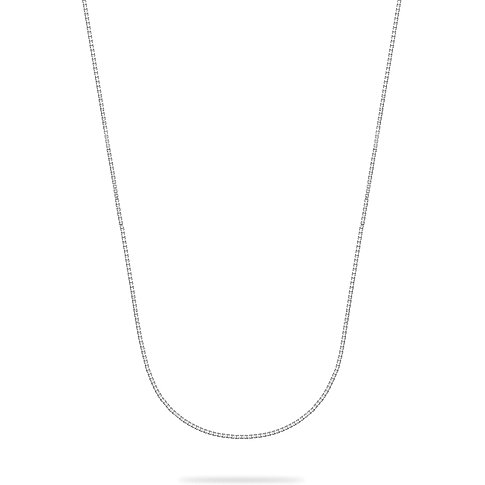 FAVS ketting van 925 gerecycled zilver, als slangenketting.