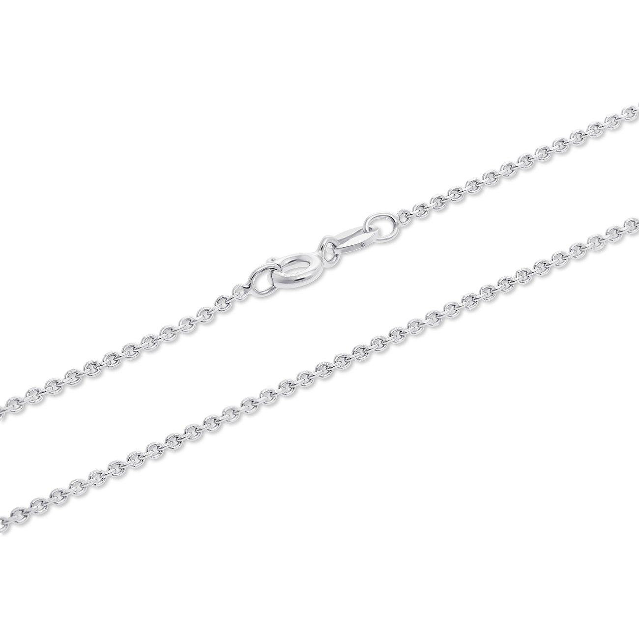 Chaîne FAVS en argent recyclé 925, chaîne à maillons avec fermoir mousqueton.