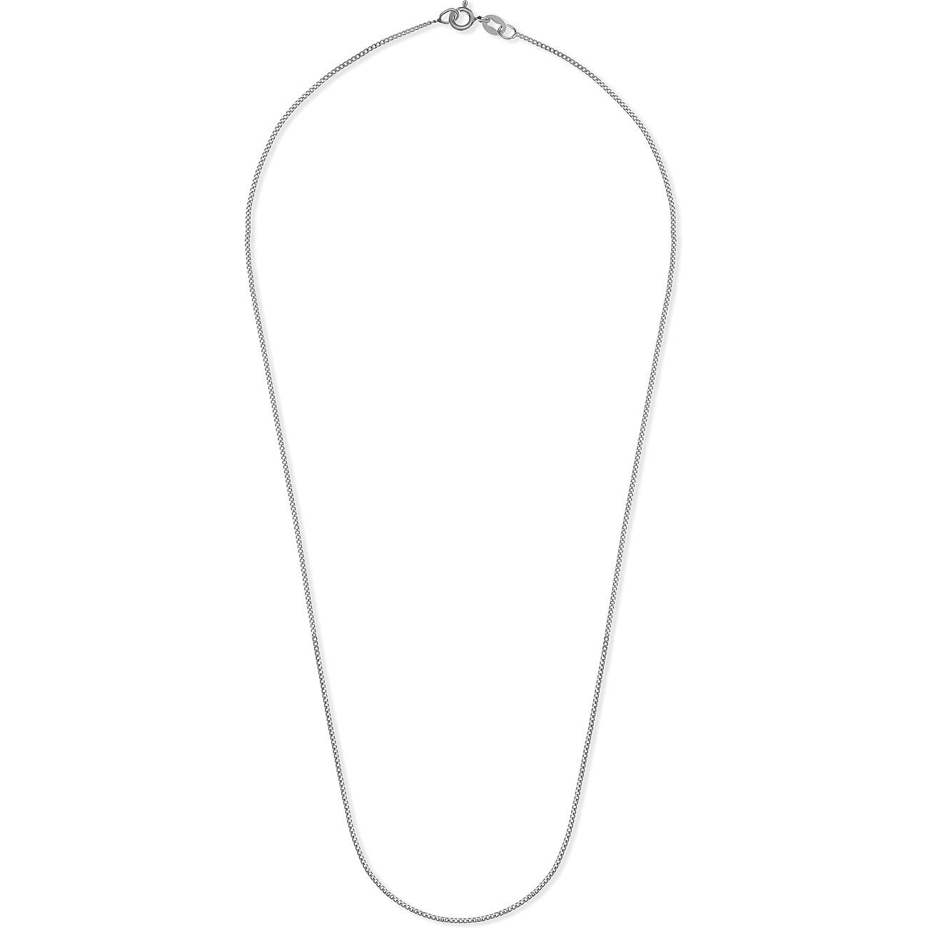 Collier FAVS en argent 925 recyclé, chaîne à maillons fins.