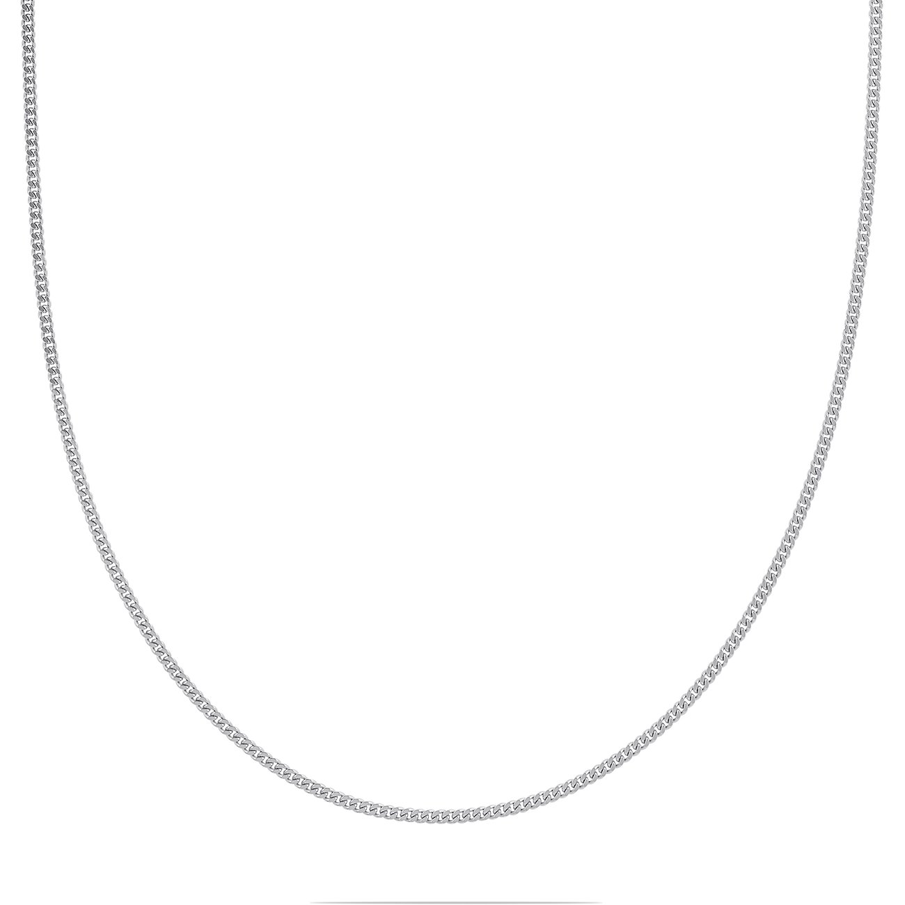 FAVS Halskette aus 925er recyceltem Silber, CURB-Kette.