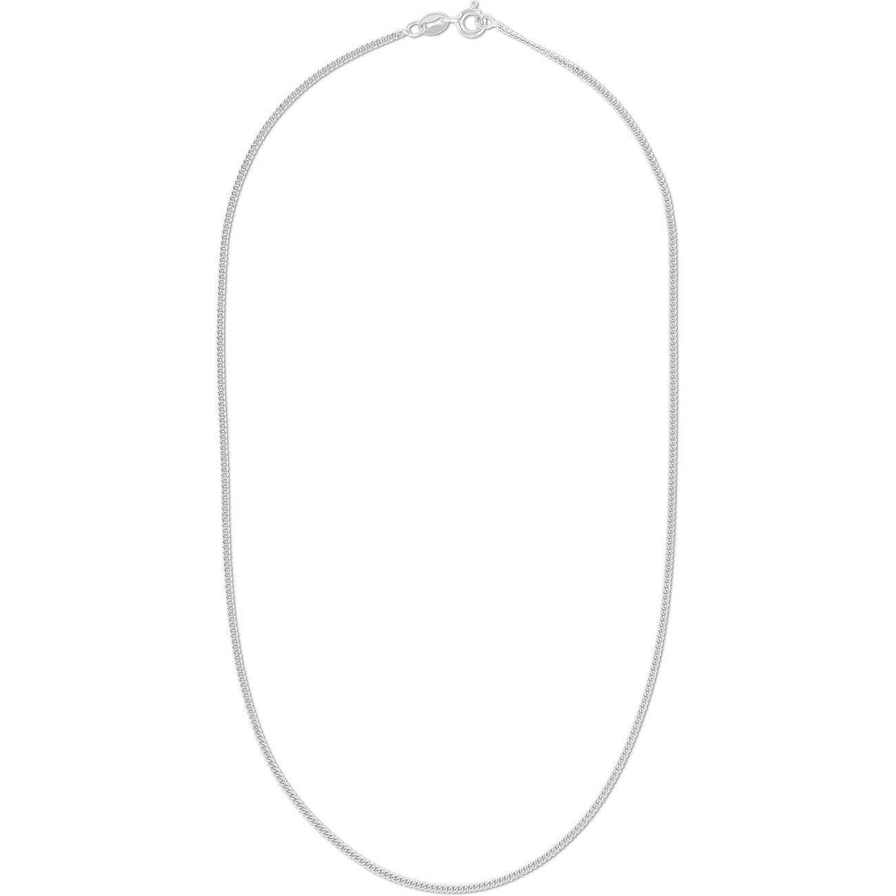 FAVS halsband i 925 återvunnet silver, fin, med karbinhake.