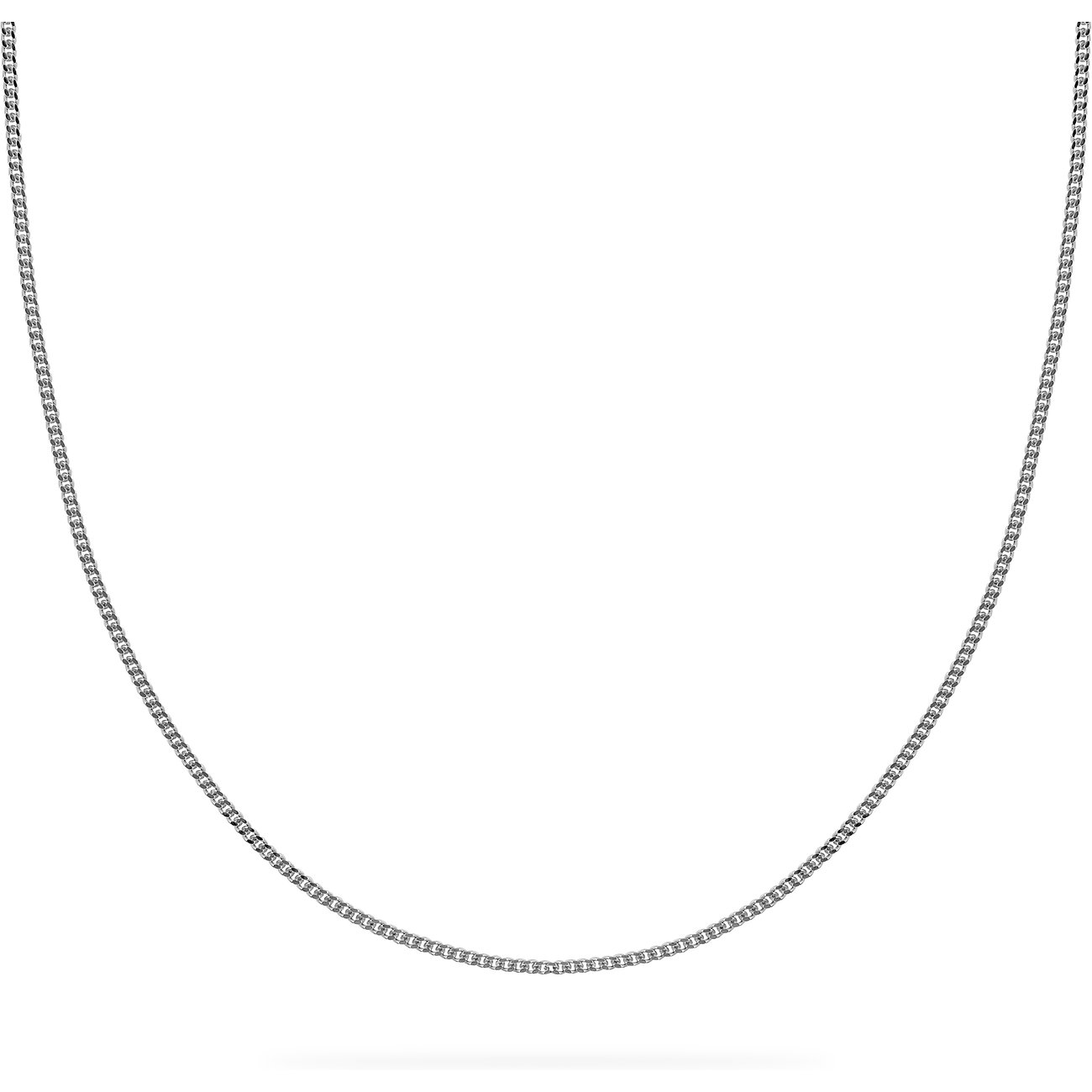 Collana FAVS in argento riciclato 925, catena a maglie semplice.