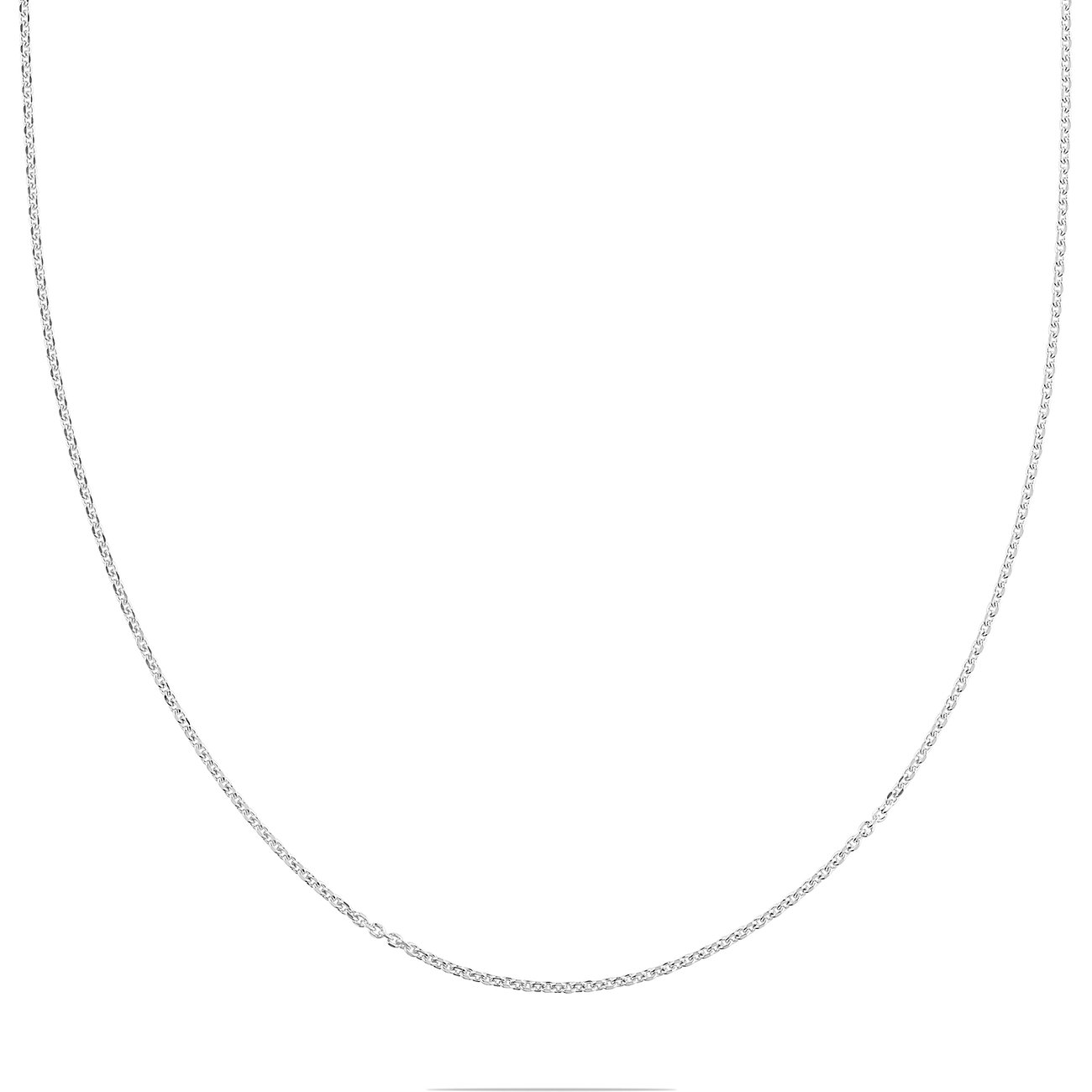 Collana FAVS in argento riciclato 925 con catena a maglie fini.